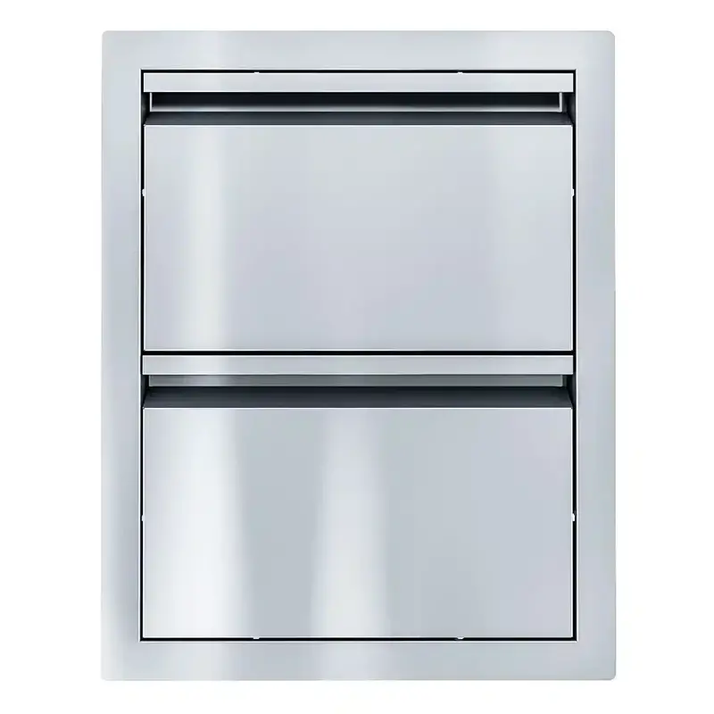 Sunstone Aruba 16" Stainless Steel Paper Towel Holder With Integrated Drawer 1