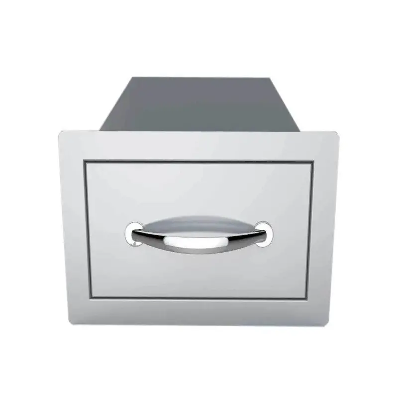 Sunstone Classic 14" Stainless Steel Single-Drawer Flush-Mount Cabinet 1