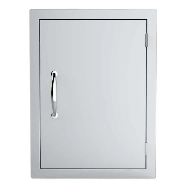 Sunstone Classic 24" X 17" Stainless Steel Vertical Flush-Mount Dry Storage Pantry Cabinet 1