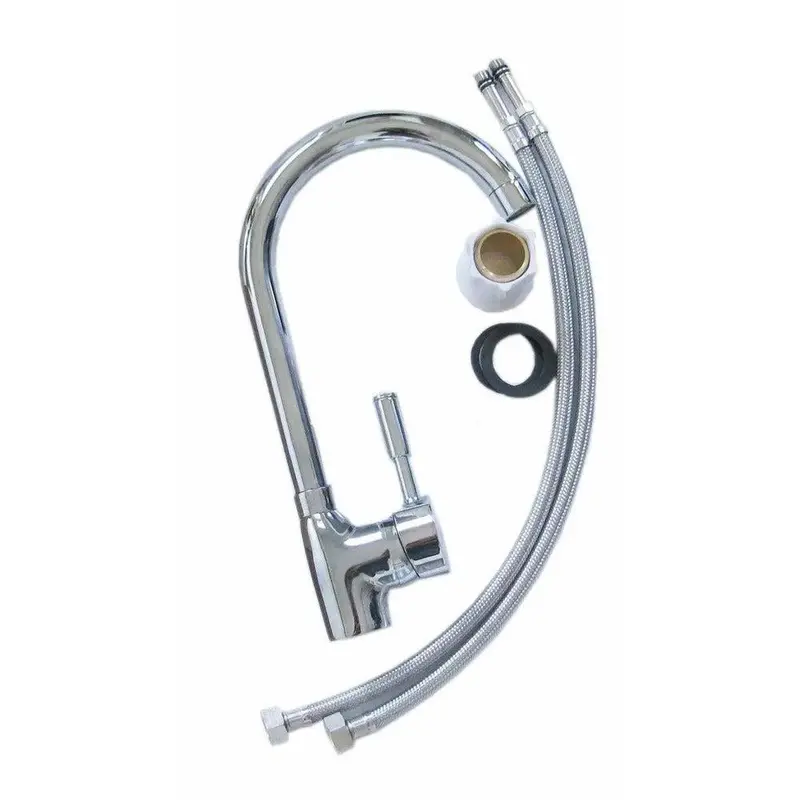 Sunstone Polished Chrome Outdoor Faucet With Hot & Cold Water 1