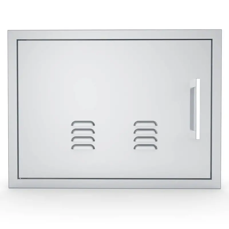 Sunstone Signature Series 17X24-Inch Stainless Steel Beveled Right-Swing Horizontal Vented Door 1