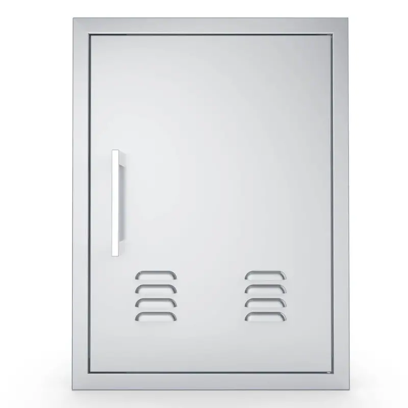 Sunstone Signature Series 17X24-Inch Stainless Steel Beveled Right-Swing Vertical Vented Door 1