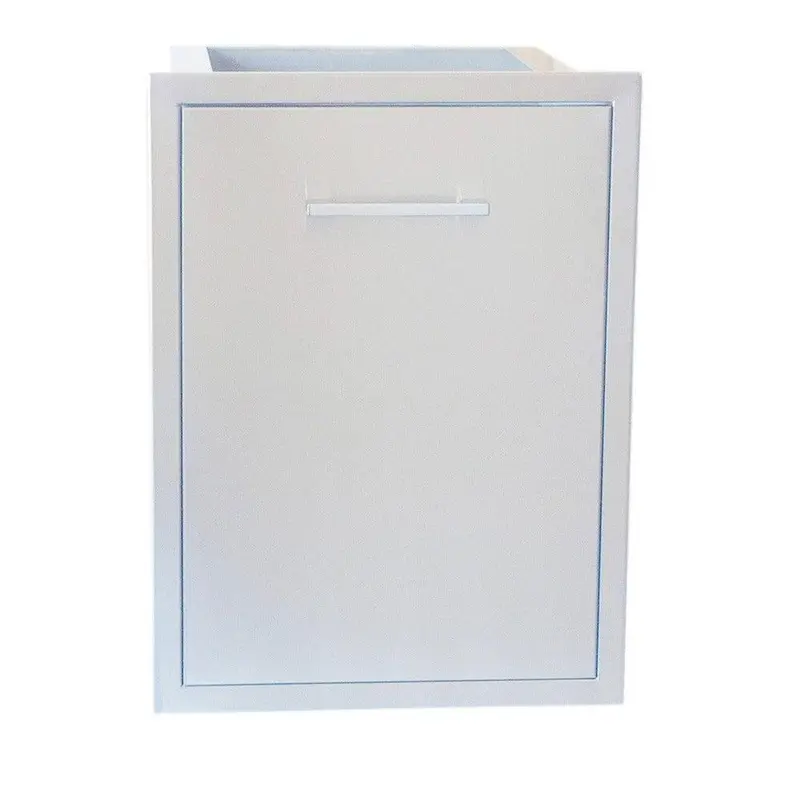 Sunstone Signature Series 20" X 27" Stainless Steel Trash Drawer With Dual Waste Bins 1