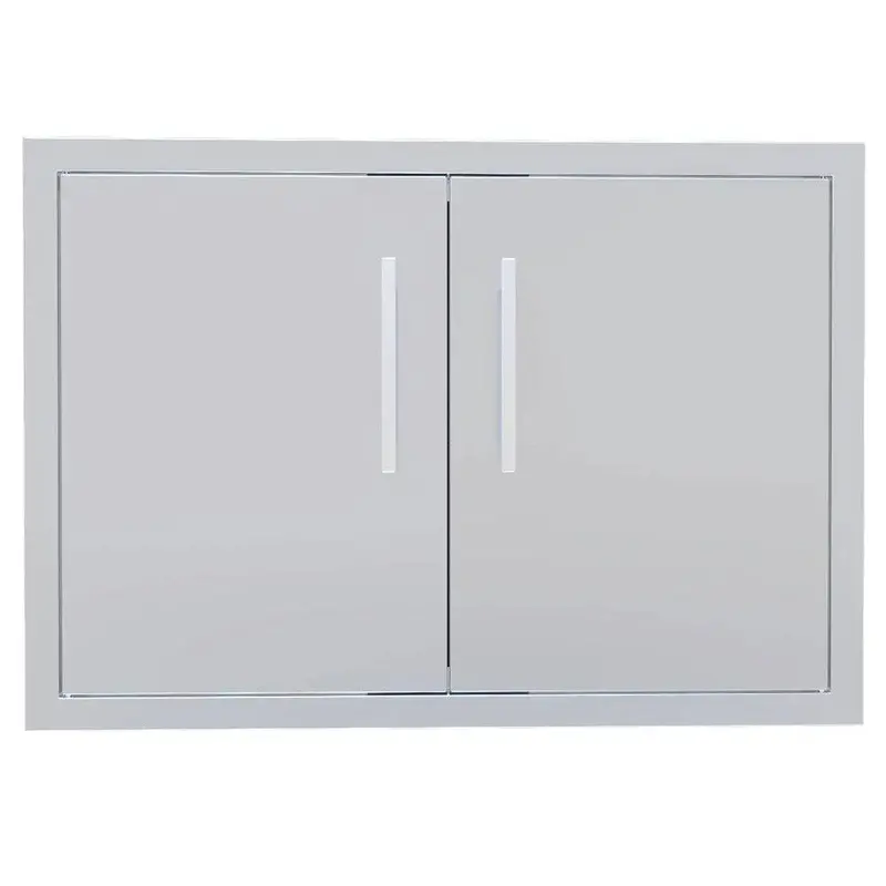 Sunstone Signature Series 30-Inch Stainless Steel Beveled Double-Door Cabinet 1