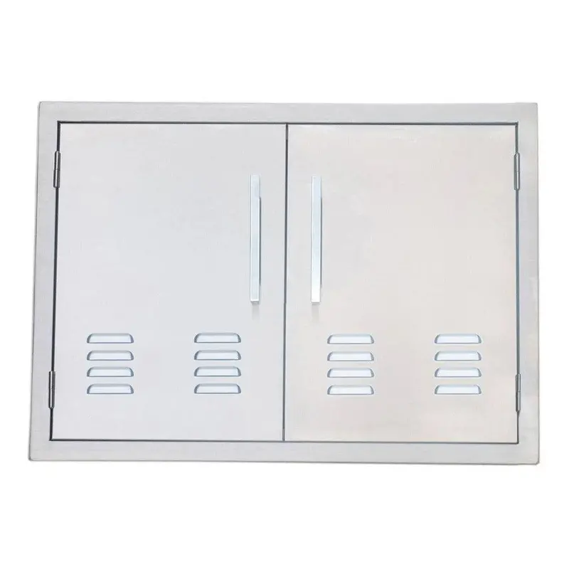 Sunstone Signature Series 30-Inch Stainless Steel Beveled Vented Double-Door Cabinet 1