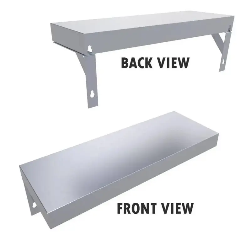 Sunstone Sturdy Wall-Mounted Stainless Steel Shelf 1