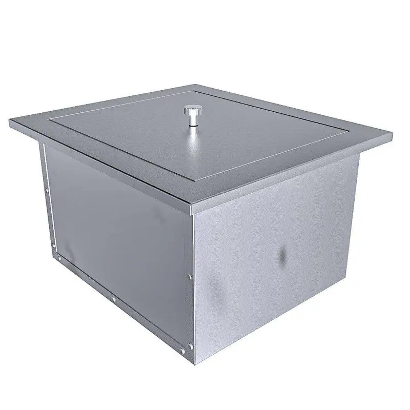 Sunstone Texan 15" Stainless Steel Insulated Ice Chest For Bars 1