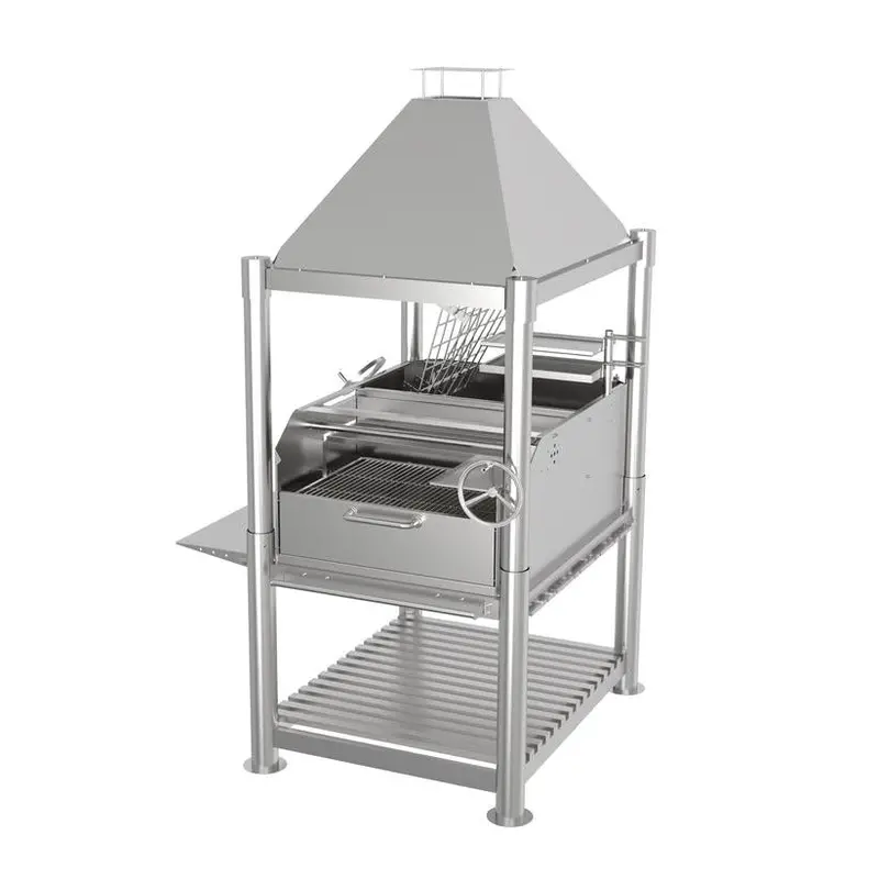 Tagwood Bbq12Ss Santa Maria Stainless Steel Wood & Charcoal Gaucho Grill 1