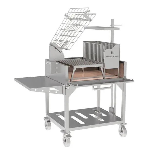 Tagwood Bbq33Ss Argentine Clamp Grill With Integrated Firebox 1