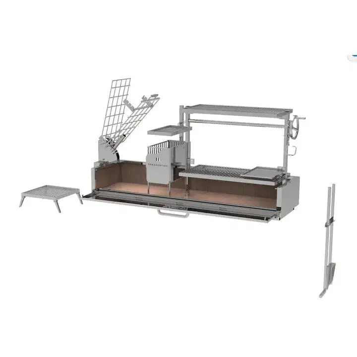 Tagwood Santa Maria Wood-Fired & Charcoal Grill – 74" Stainless Steel Bbq08Ss 1