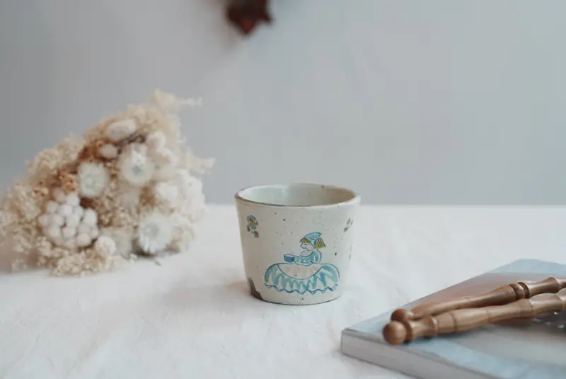 Tata Pottery Studio Slip-Cast Cup Tp03 #6 – Matte Ceramic Texture 1