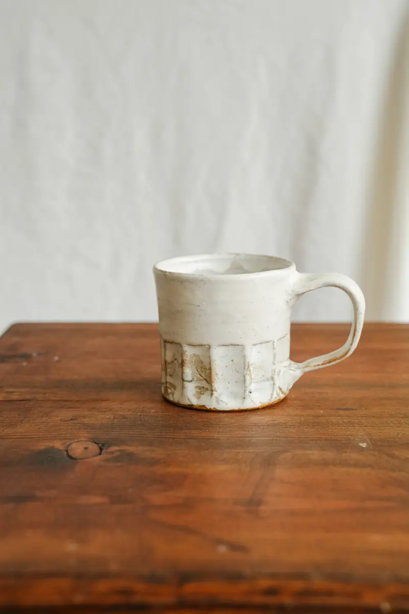 Tatsuo Horimizu White Ceramic Mug Th01 1