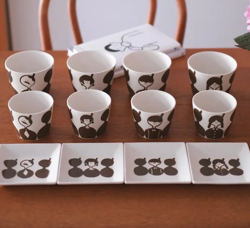 Tobe-Ware Ceramic Cup And Saucer Set – Family Collection Design 1
