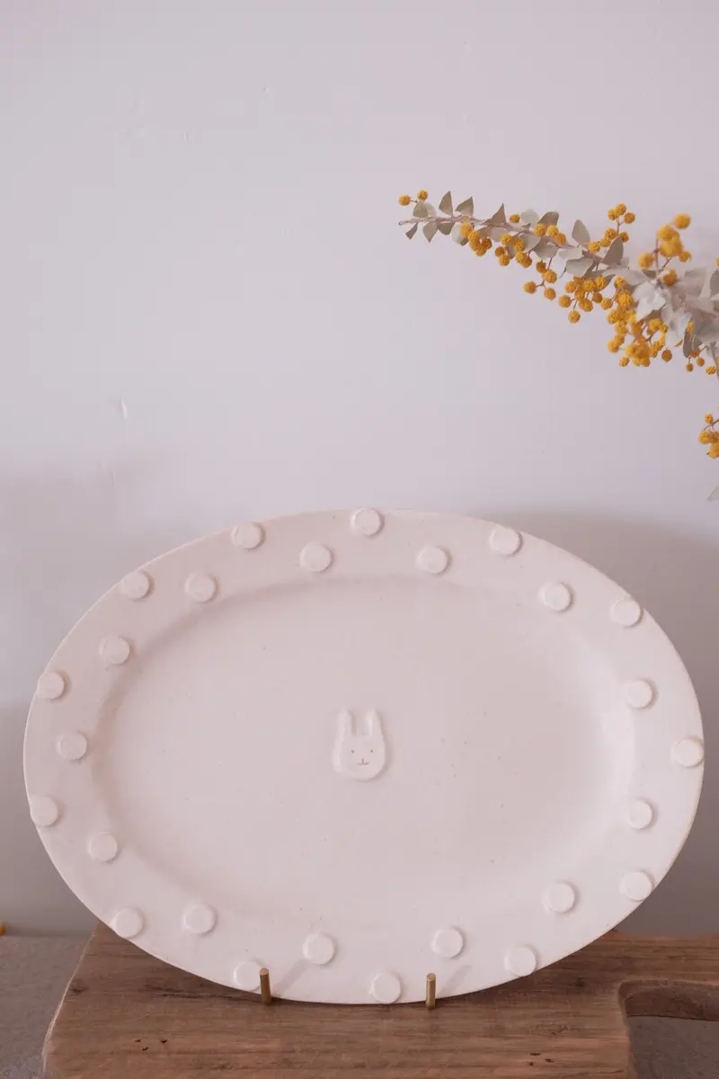 Tomoko Sano Oval Ceramic Serving Plate 1