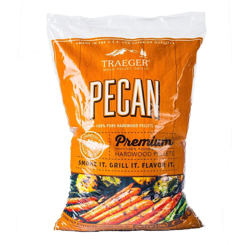 Traeger Pecan Wood Pellets – Sweet & Mild Smoked Flavor 1