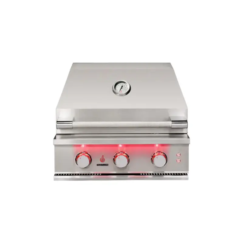 Trueflame 25-Inch 3-Burner Built-In Propane Grill – Stainless Steel 1