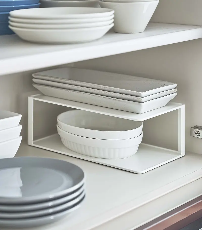 Two-Tier Cabinet Organizer – Adjustable Steel Shelving For Pantry Or Cabinet 1