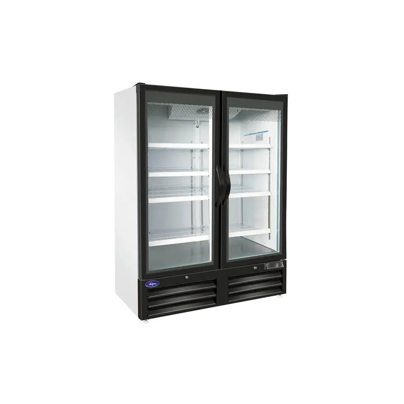 Valpro 48 Cu. Ft. Dual Full-Glass Swing-Door Merchandiser Freezer 1