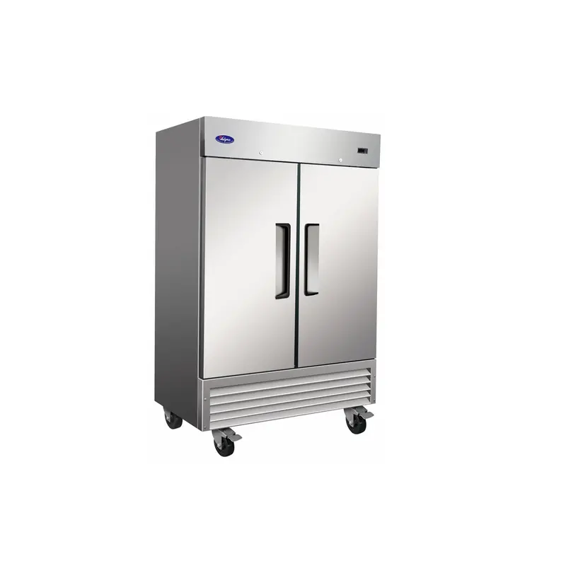 Valpro 49 Cu. Ft. Stainless Steel Two-Door Reach-In Freezer 1