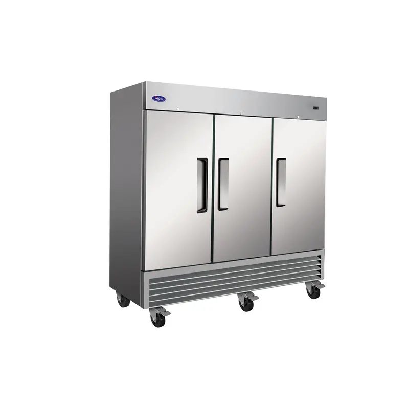 Valpro 72 Cu. Ft. Stainless Steel Three-Door Reach-In Refrigerator 1