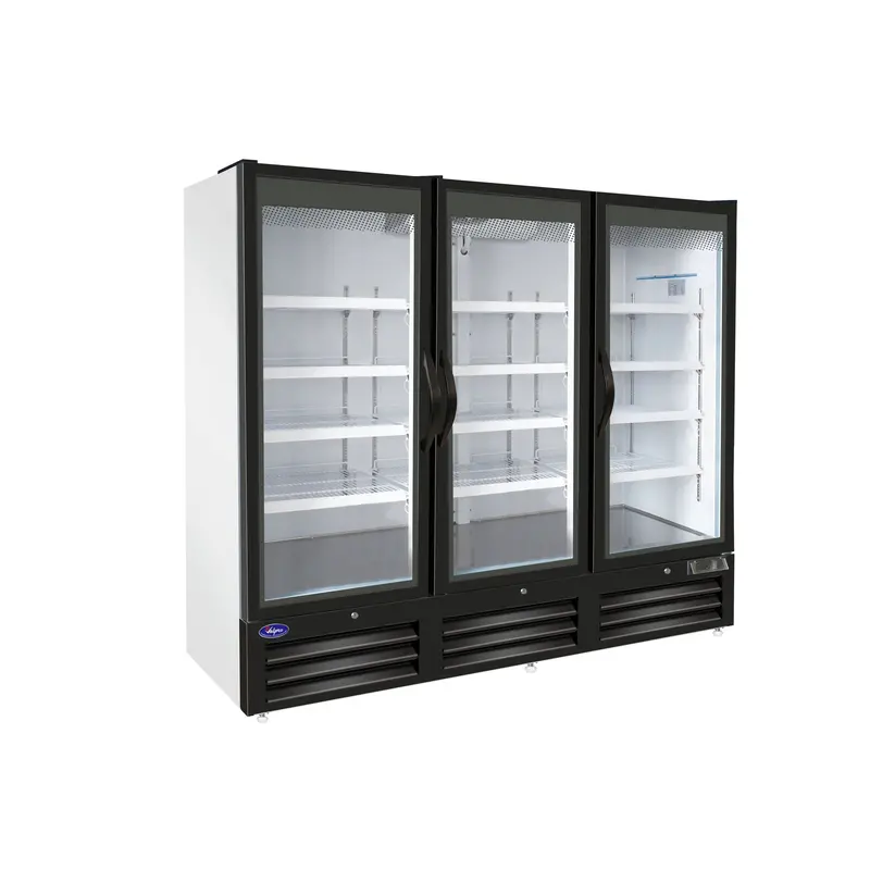 Valpro 72 Cu. Ft. Triple Full-Glass Swing-Door Merchandiser Refrigerator 1