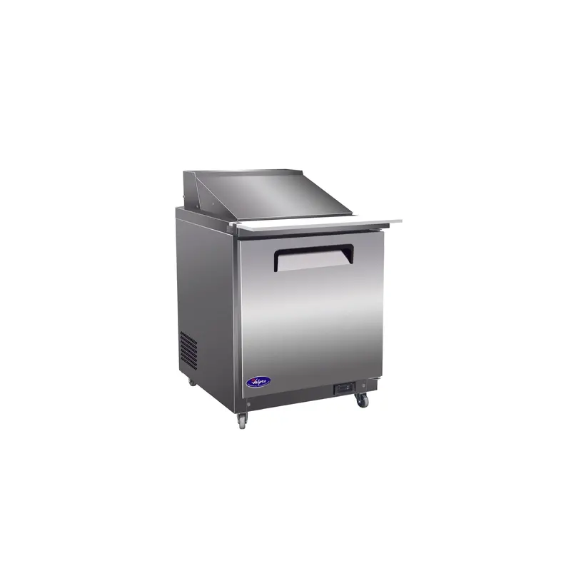 Valpro Stainless Steel Mega Prep Refrigerator – 29" X 35" Single-Door With 12-Pan Top 1