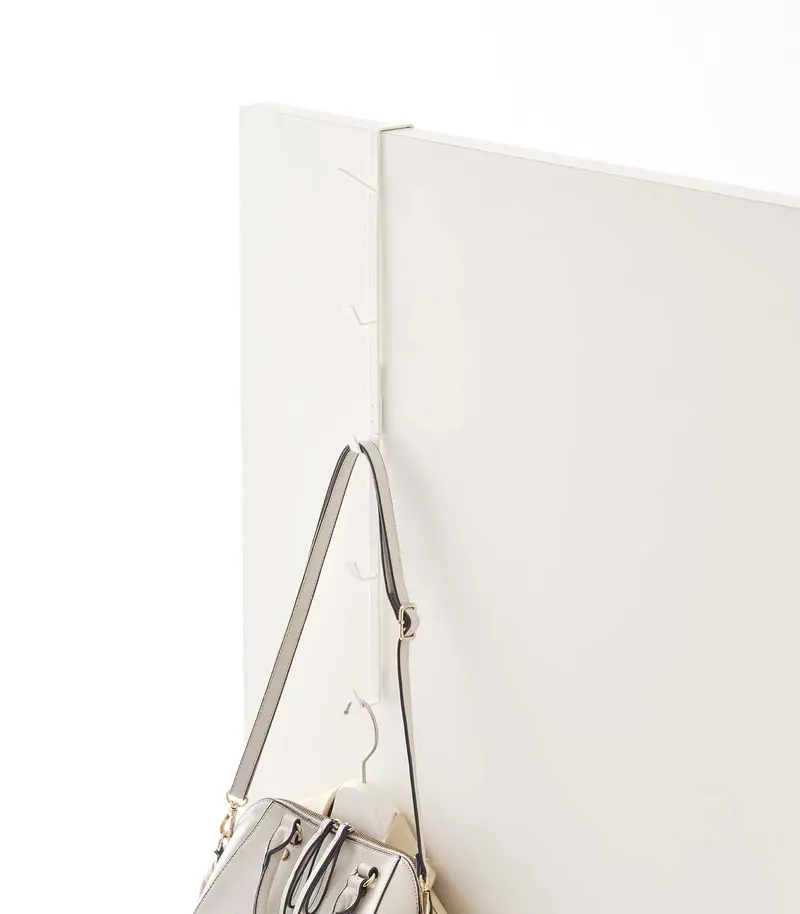 Vertical Over-The-Door Hook Strip – Space-Saving Steel Mount 1