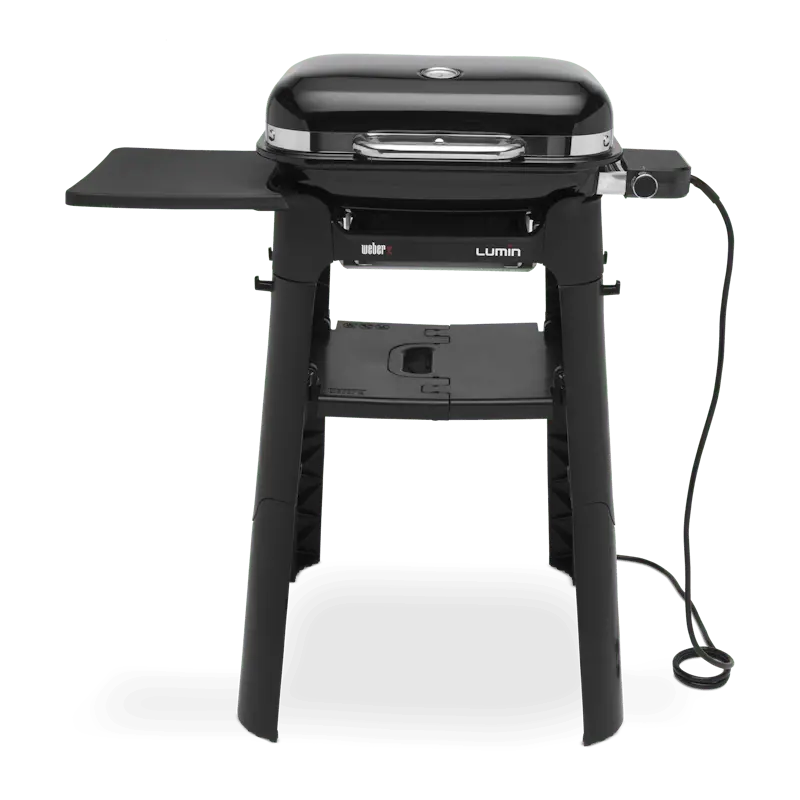 Weber Lumin Compact Electric Grill With Stand – Sleek Black Design 1