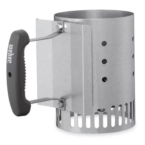 Weber Rapidfire Compact Chimney Starter For Charcoal Grilling 1