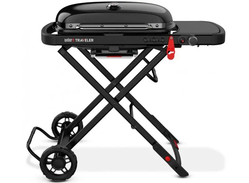 Weber Traveler Stealth Compact Gas Grill 1