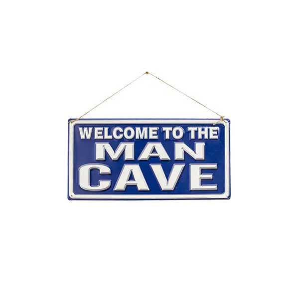 'Welcome To The Man Cave' Vintage-Inspired Wall Decor 1