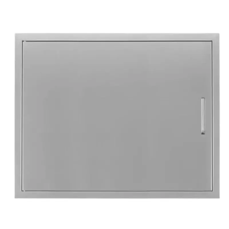 Wildfire 27" X 20" Horizontal Outdoor Single-Door Cabinet In Stainless Steel 1