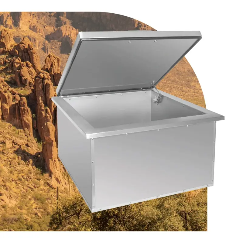Wildfire Large Outdoor Built-In Stainless Steel Ice Chest 1