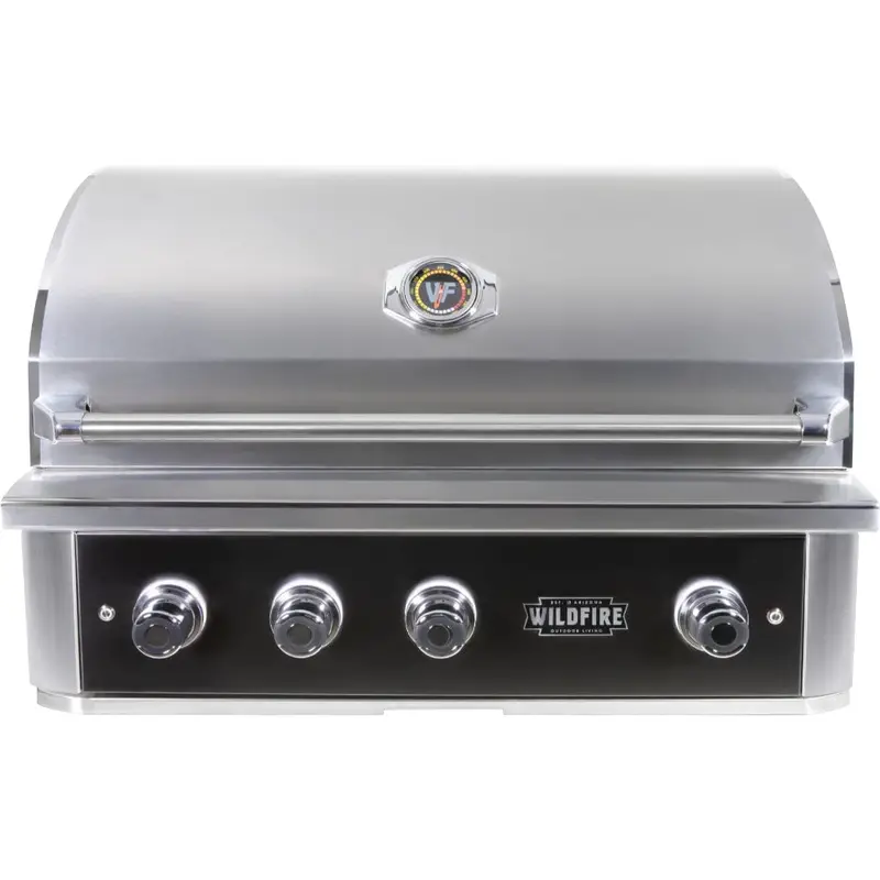 Wildfire Ranch Pro 36" Built-In Liquid Propane Grill In Black Stainless Steel 1