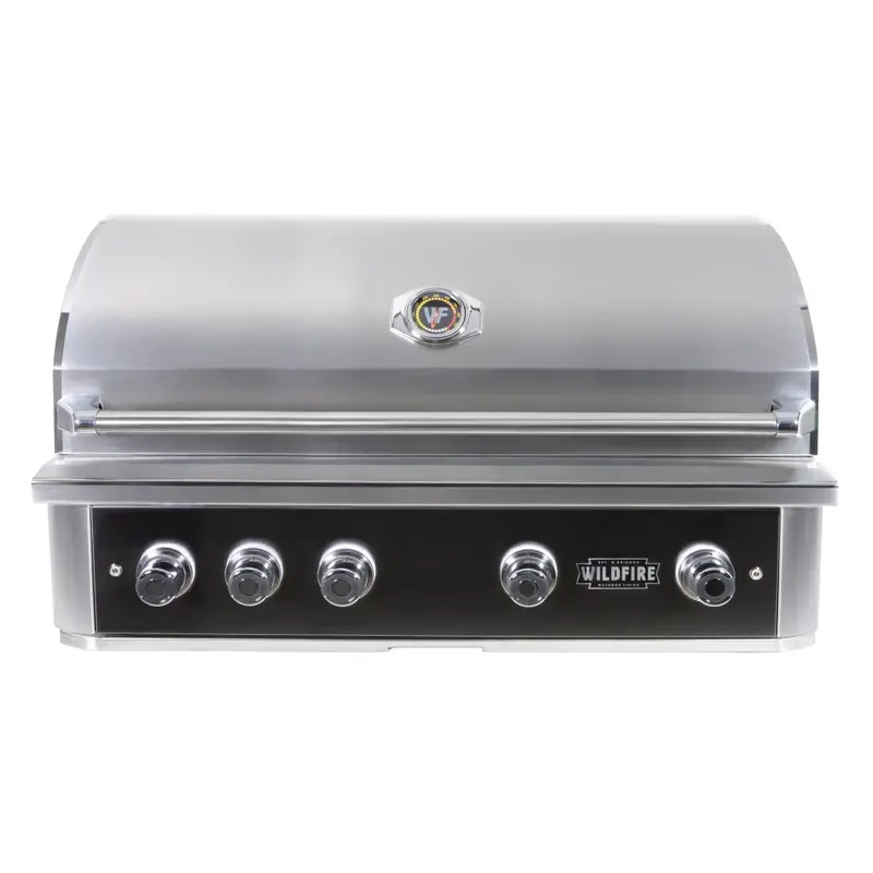 Wildfire Ranch Pro 42" Built-In Liquid Propane Grill In Black Stainless Steel 1