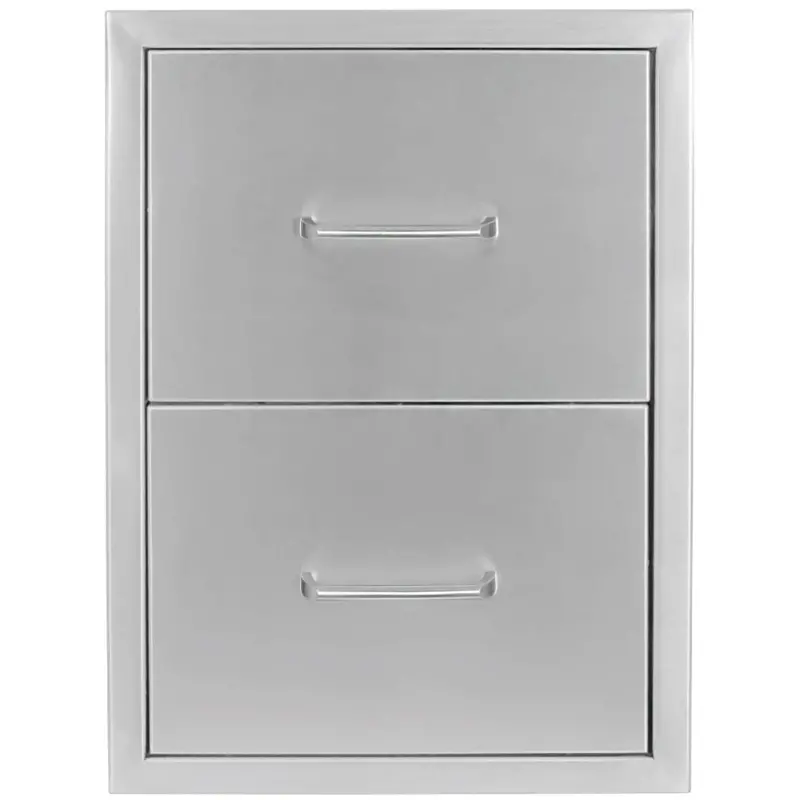 Wildfire Stainless Steel Double Outdoor Cabinet Door – 16" X 22" 1