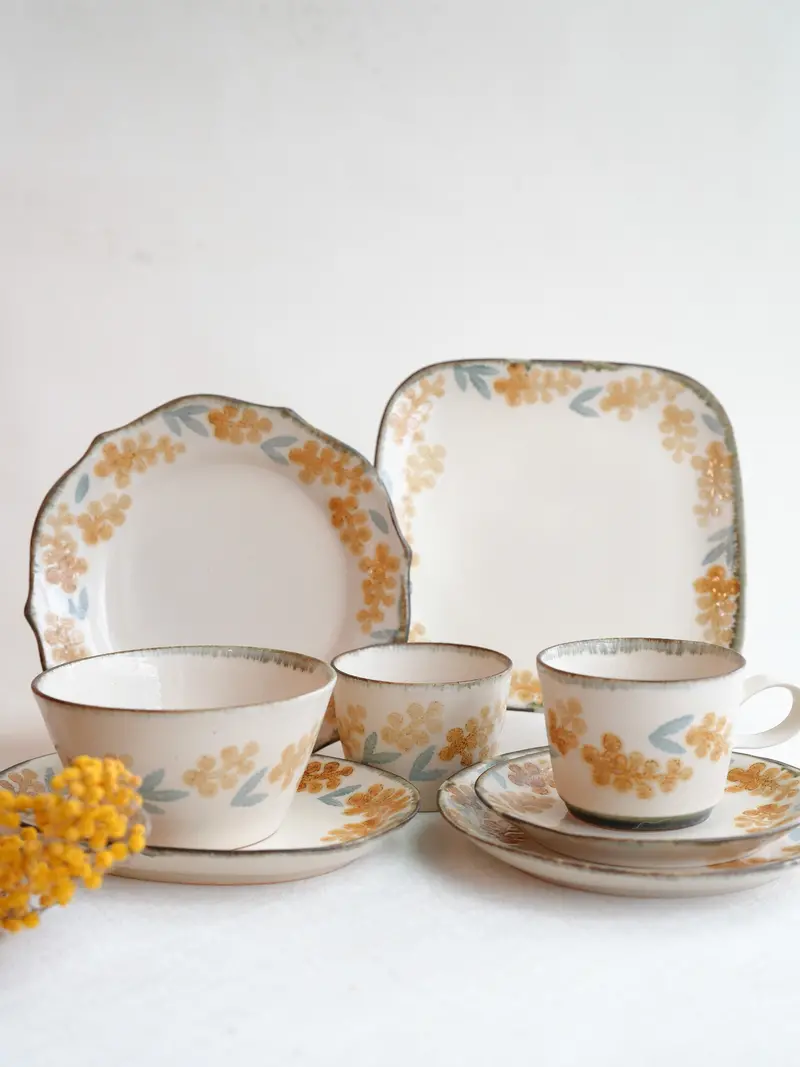Yoko Kato Mimosa Pattern Ceramic Tableware 1