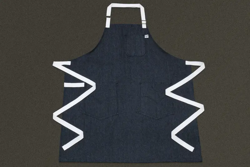 Yoshihiro Black Denim Professional Chef Apron 1
