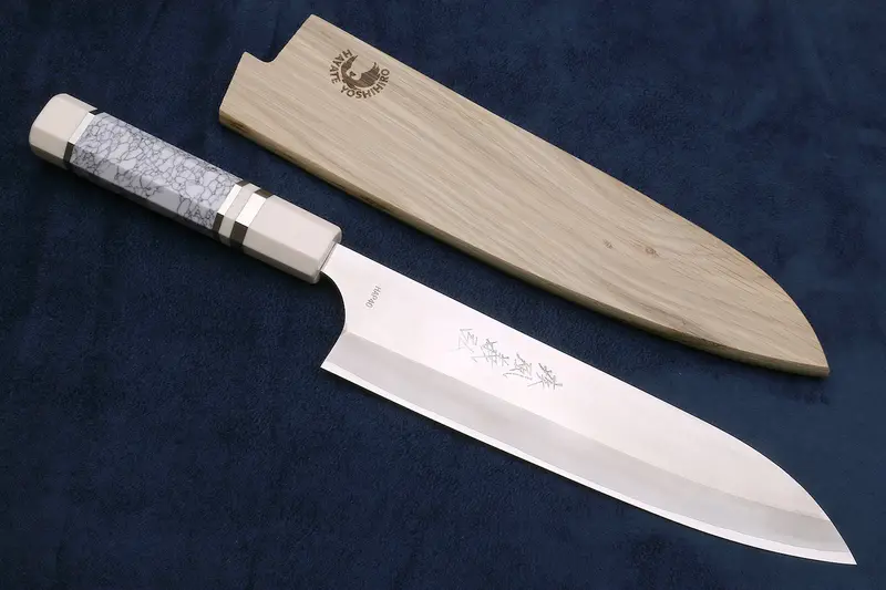 Yoshihiro Hap40 Gyuto Chef Knife – 210Mm High-Speed Steel Blade, Ivory Bolster 1