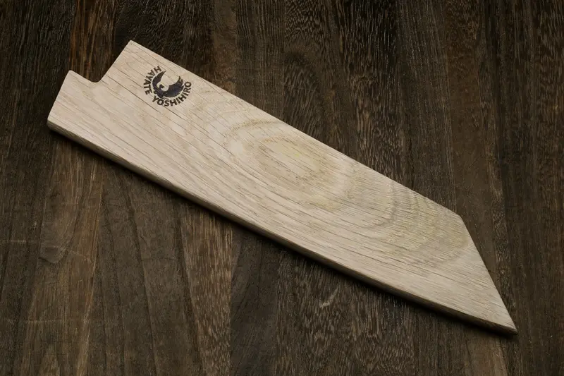 Yoshihiro Magnetic Oak Saya Cover For Double-Edged Kiritsuke Blades 1