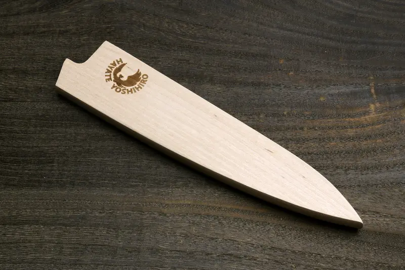 Yoshihiro Magnetic Oak Saya – Protective Sheath For 6" Petty Knives 1