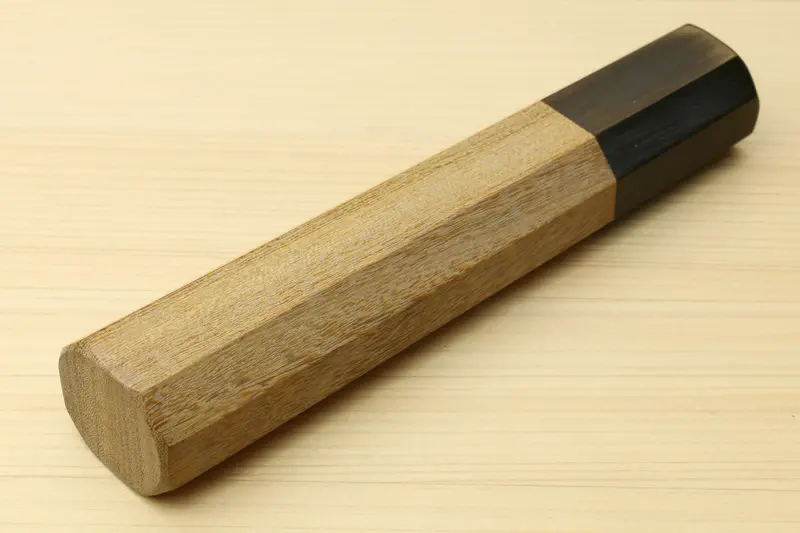 Yoshihiro Nakiri Knife With Ambrosia Wood Handle & Ebony Bolster 1