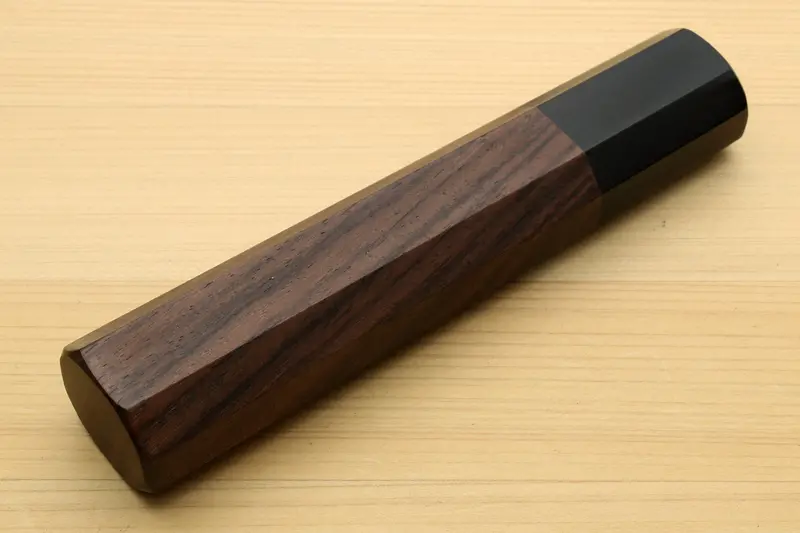 Yoshihiro Nakiri Knife With Rosewood Handle & Ebony Bolster 1