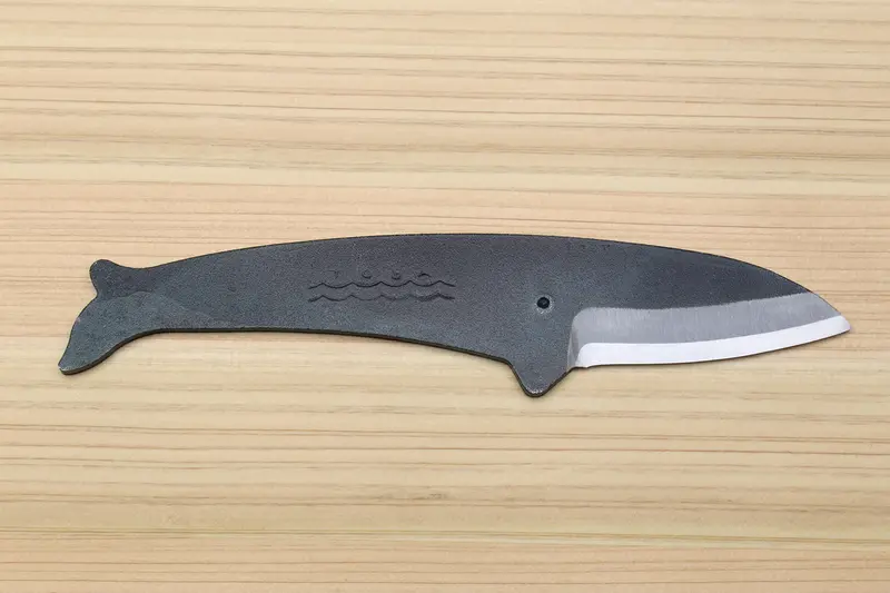Yoshihiro Shiroko Kurouchi Whale Utility Knife – D-Type, Edge-Retentive Carbon Steel 1